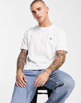 regular fit logo T-shirt in white