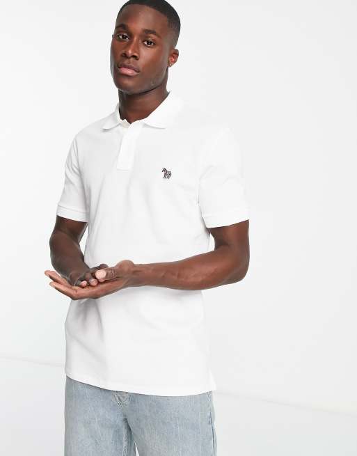 PS Paul Smith - Regular-fit polo met logo en korte mouwen in wit
