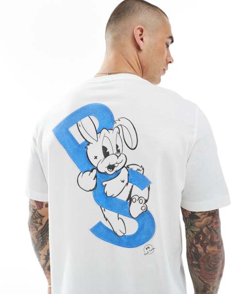 PS Paul Smith regular fit PS bunny logo t-shirt in white - view 1