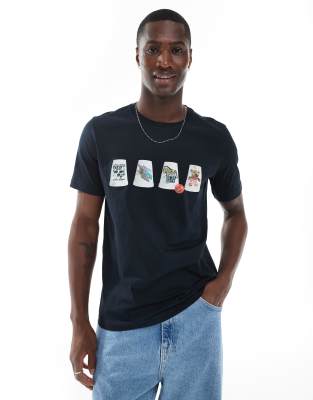 PS Paul Smith – Regular Fit T-Shirt in Schwarz mit Becher-Logo - view 1