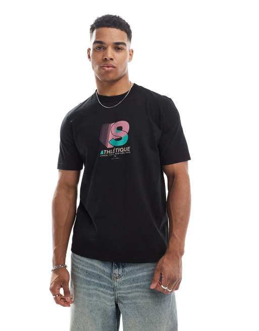 PS Paul Smith - Regular-fit T-shirt met atletisch logo met konijn in zwart, 2 van 4