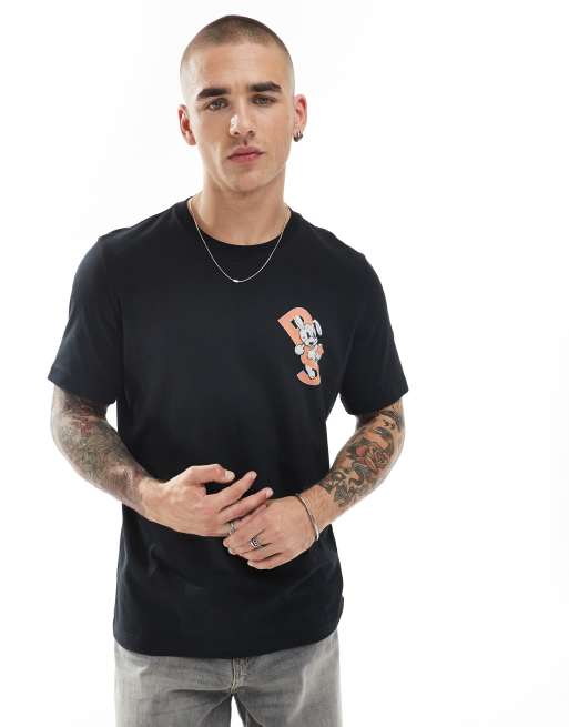 PS Paul Smith - Regular-fit T-shirt met PS-logo met konijn in zwart, 3 van 4