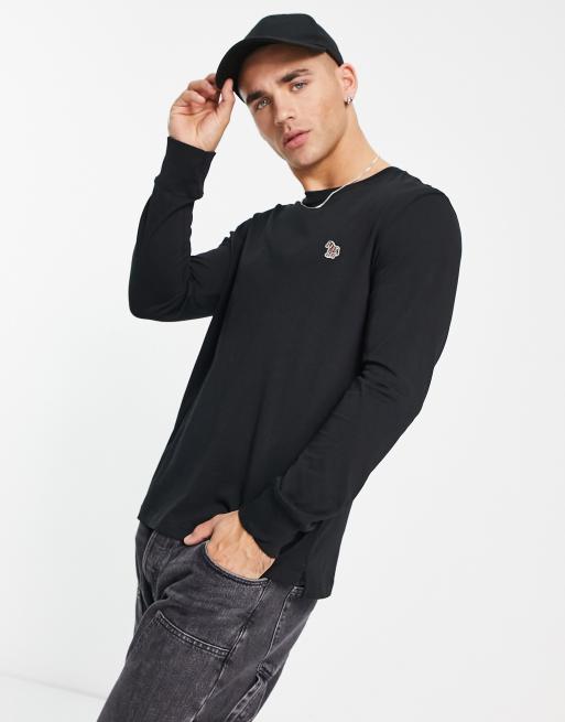 PS Paul Smith - Regular-fit top met logo en lange mouwen in zwart, 3 van 4