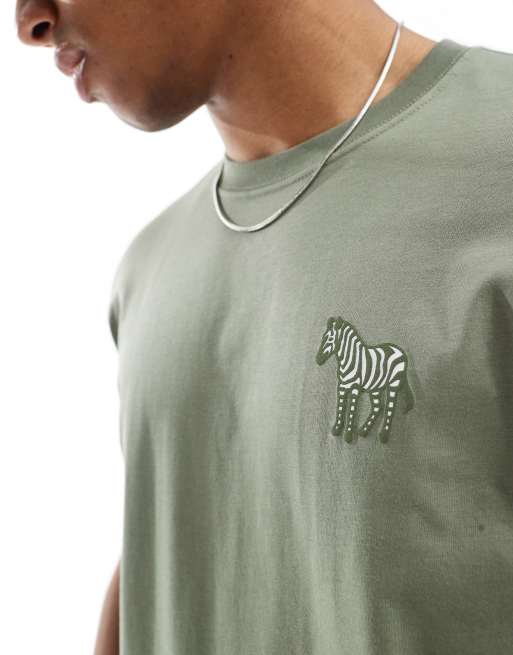 PS Paul Smith regular fit zebra logo polo shirt in green | ASOS