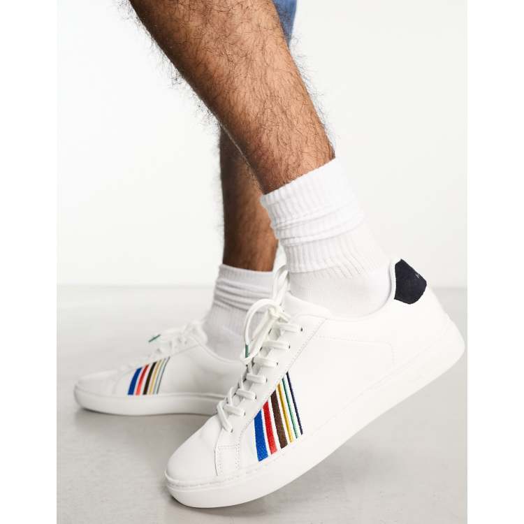 PS Paul Smith Rex embroidery trainers in white ASOS