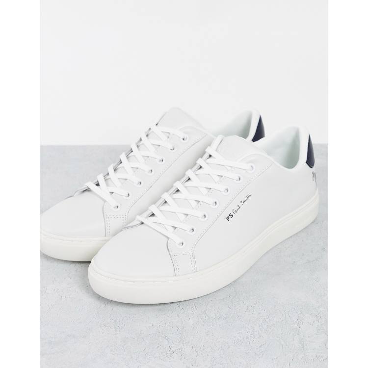 PS Paul Smith Rex leather zebra logo sneakers in white | ASOS