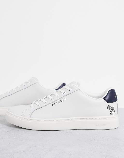 PS Paul Smith - Rex - Sneakers in pelle con logo con zebra, colore bianco