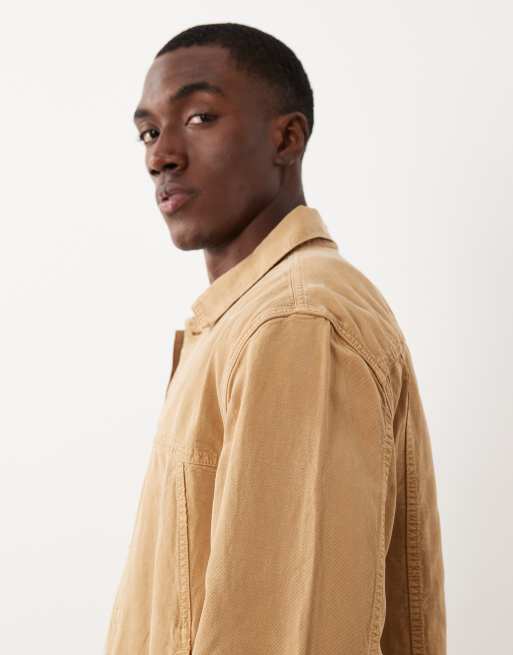 PS Paul Smith - Rider - Chaqueta color tostado de mezcla de lyocell y lino, 4 de 5