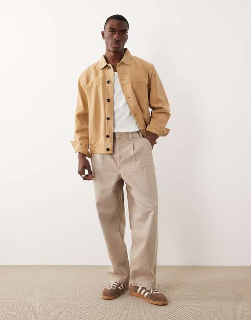 PS Paul Smith – Rider – Jacke aus Lyocell-Leinenmix in Hellbraun, 2 von 5