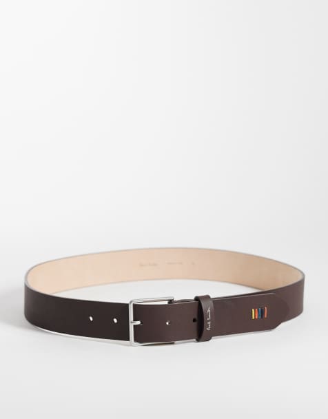 PS Paul Smith - Riem met gekleurd gestikt detail in bruin - view 1