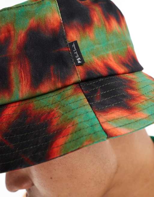 PS Paul Smith - Shibori bucket hat in groen, deel van co-ord set, 3 van 4