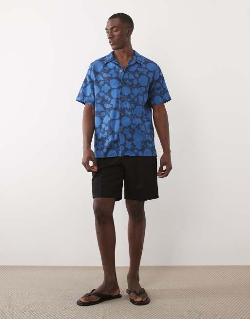 PS Paul Smith short sleeve casual fit shirt in blue floral, 3 of 5