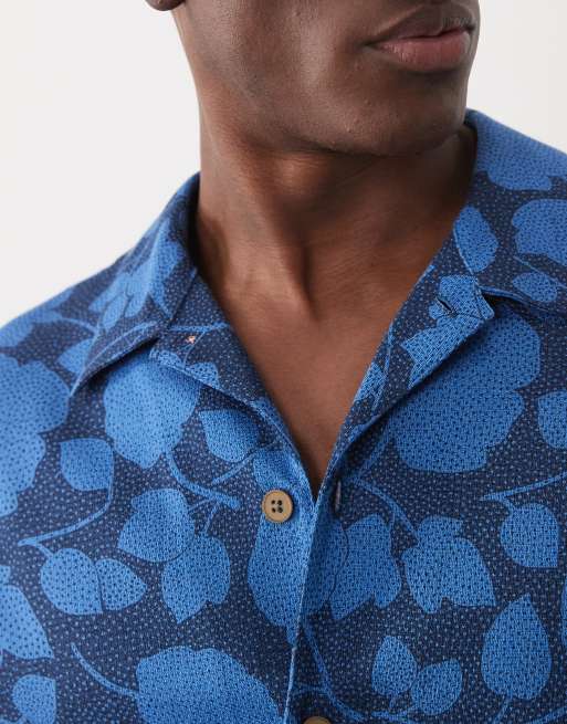 PS Paul Smith short sleeve casual fit shirt in blue floral, 4 of 5