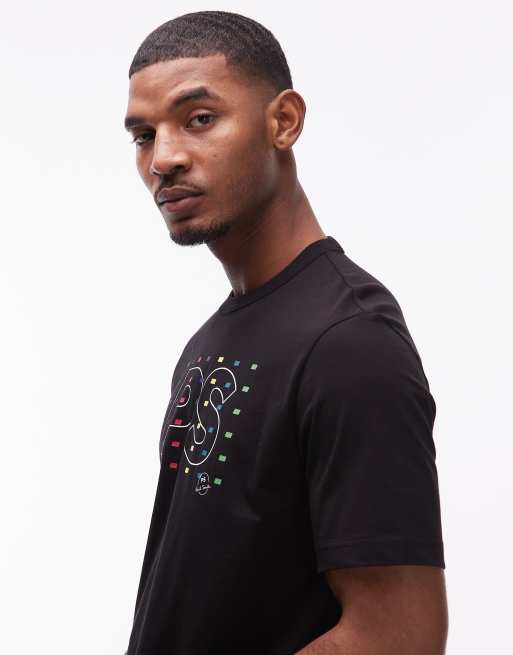 PS Paul Smith short sleeve logo print t-shirt in black, 4 of 5