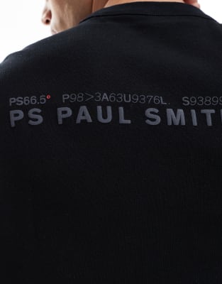Ps By Paul Smith Skull Logo T-shirt With Back Print In Black