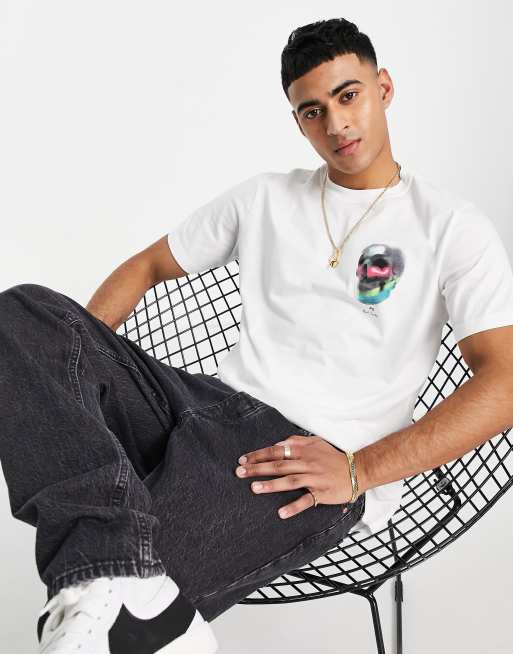 PS Paul Smith skull print t-shirt in white
