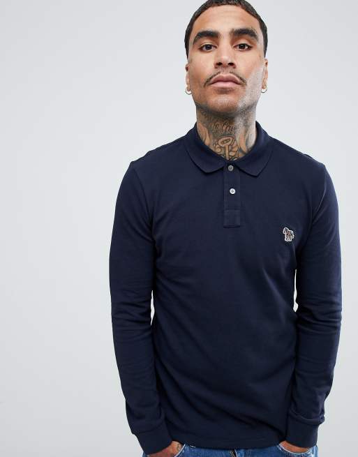 paul smith long sleeve polo navy