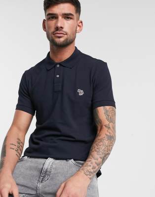 PS BY PAUL SMITH SLIM FIT ZEBRA LOGO POLO IN NAVY,M2R-534LA-AZEBRA-49