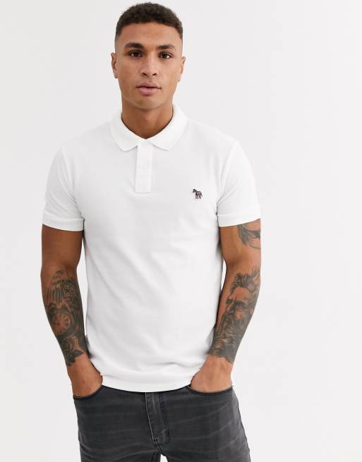 Paul smith white on sale polo