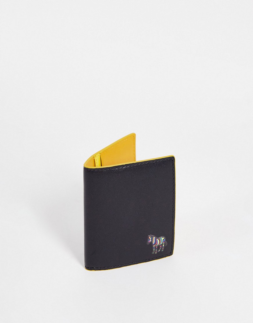 Ps By Paul Smith Slim Wallet With Coin Compartment In Black