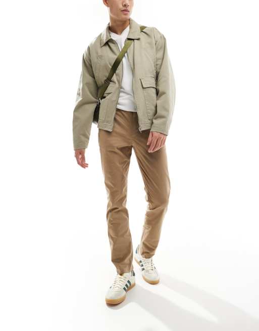 PS Paul Smith - Smaltoelopende chino met logobadge in lichtbruin, 3 van 5