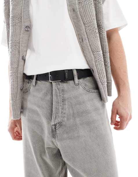 PS Paul Smith - Sort bælte med multifarevde syninger - view 1