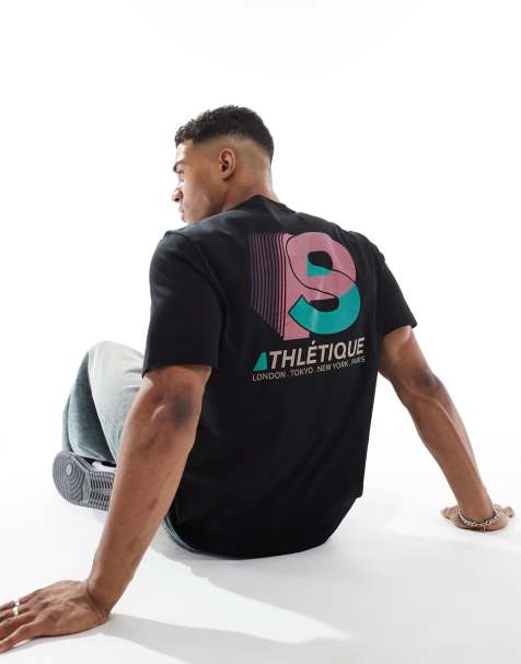 PS Paul Smith - Sort T-shirt med almindelig pasform og atletisk logo - view 1