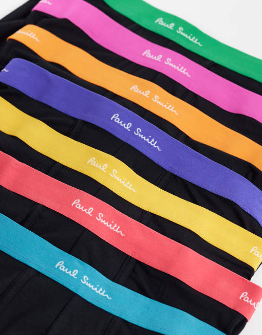 PS Paul Smith - Sorte boksershorts med taljebånd i flere farver i pakke med 7 par, 2 af 3