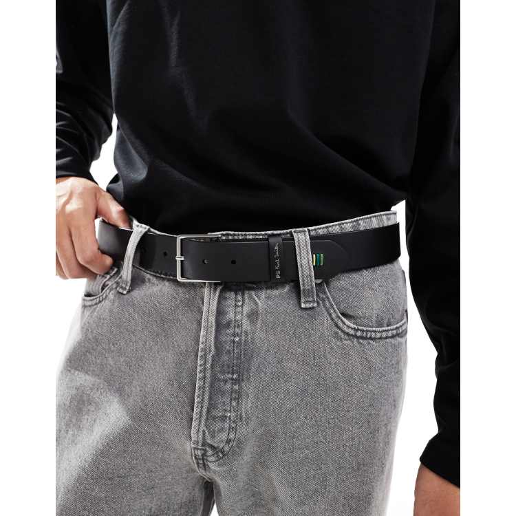 PS Paul Smith stitch belt in black ASOS