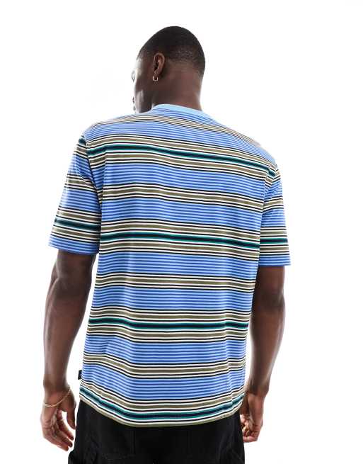 PS Paul Smith - Stribet t-shirt i blå, 3 af 4