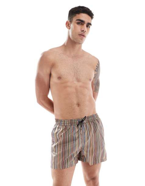 PS Paul Smith stripe swim shorts in multi - view 1