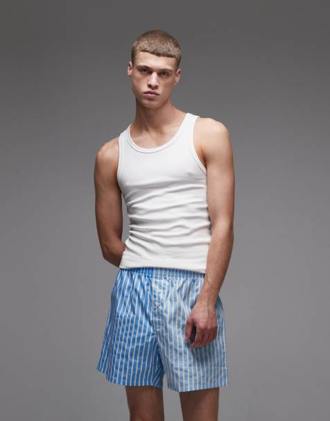 PS Paul Smith striped boxer shorts in blue - view 1