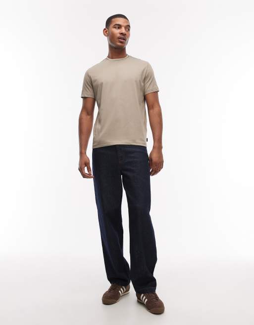 PS Paul Smith striped collar regular fit t-shirt in stone, 2 of 5
