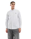 [PS Paul Smith] PS Paul Smith striped logo oxford shirt in blue Chest 42 Blue stripe
