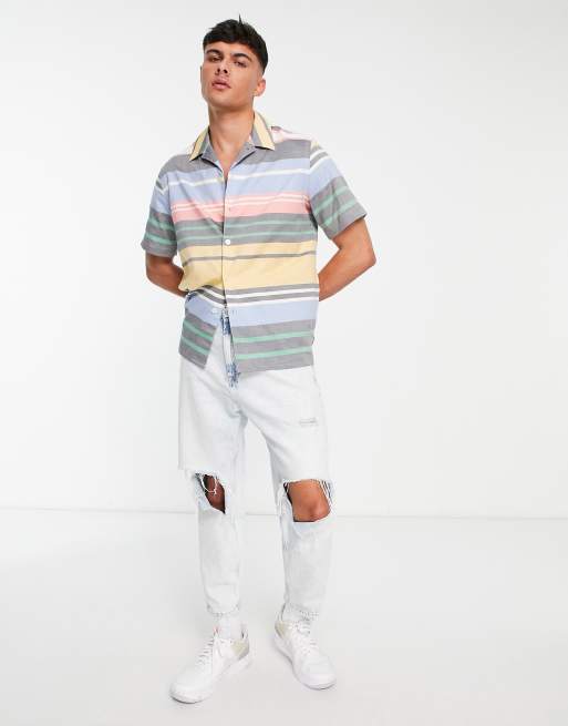 paul smith multi stripe shirt