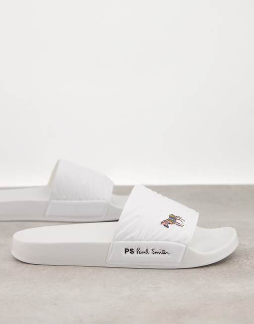 PS Paul Smith Summit Claquettes logo z bre Blanc ASOS