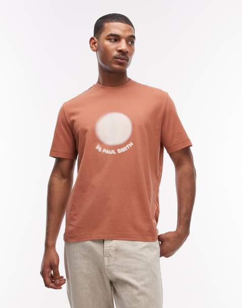 PS Paul Smith sun graphic casual fit t-shirt in burnt orange