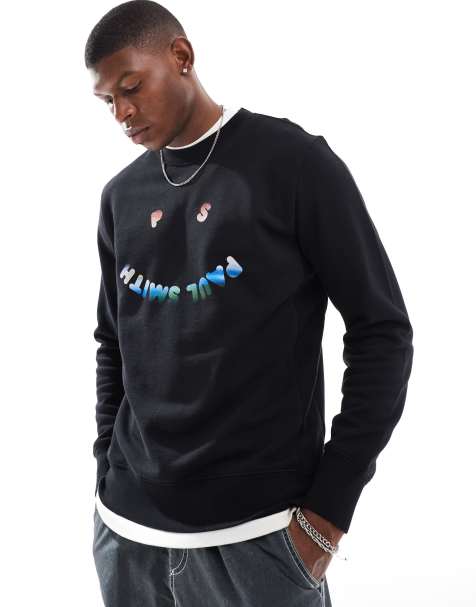PS Paul Smith – Svart sweatshirt med leende logga - view 1