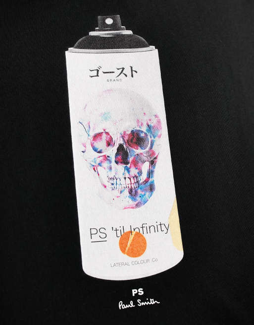 PS Paul Smith – Svart t-shirt med spraytryck baktill – Endast hos ASOS, 2 av 4