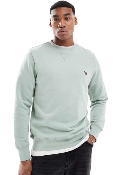 PS Paul Smith – Sweatshirt in Hellgrün mit Zebra-Logo - view 1