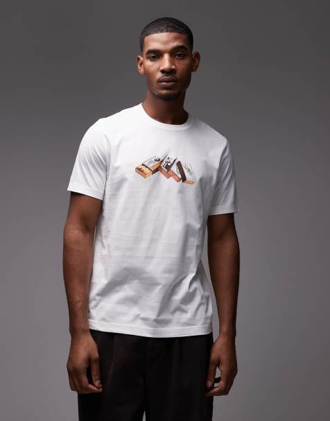 PS Paul Smith - T-shirt à motif allumettes - Blanc - view 1