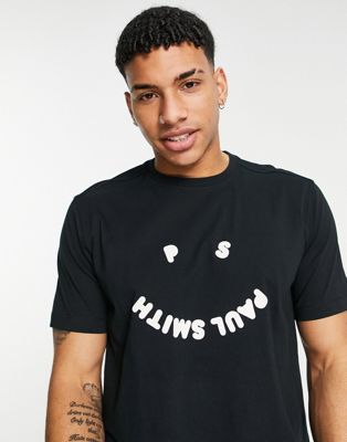 Nouveau PS Paul Smith - T-shirt à motif smiley - Noir