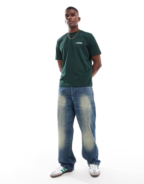 PS Paul Smith – T-Shirt aus schwerem Material in Grün mit Logo - view 1