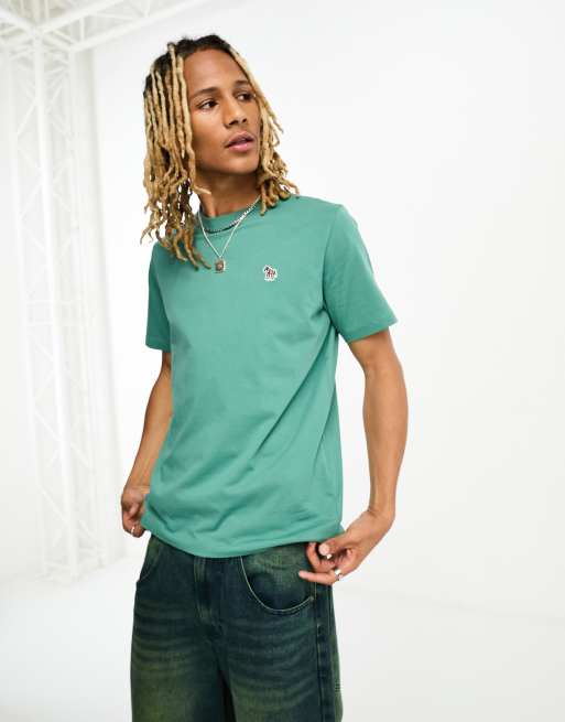 PS Paul Smith – T-Shirt in Blaugrün mit Logo