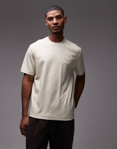 PS Paul Smith – T-Shirt in Grau mit ikonischem Logoprint - view 1