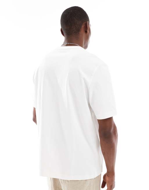 PS Paul Smith – T-Shirt in Weiß mit normaler Passform und Schriftzug-Logo im Smiley-Design, 4 von 4