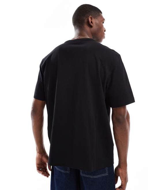 PS Paul Smith - T-shirt nera regular fit con stampa happy con logo, 3 di 4