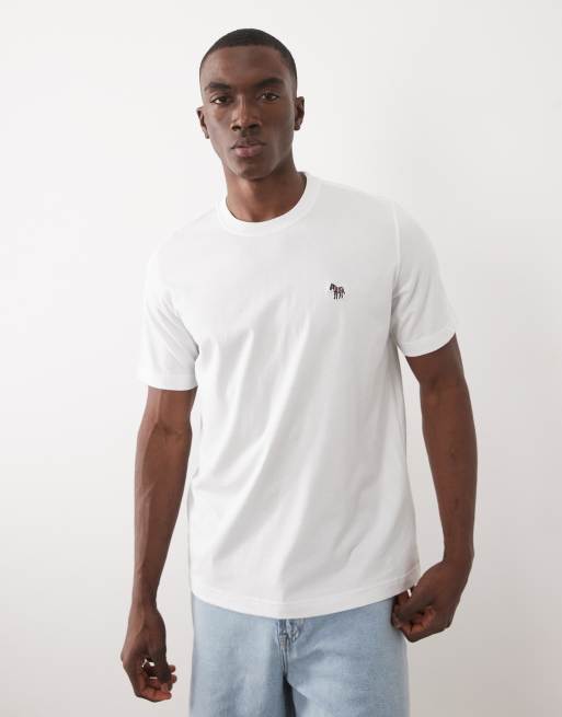 PS Paul Smith - T-shirt slim a maniche corte bianca, 5 di 5