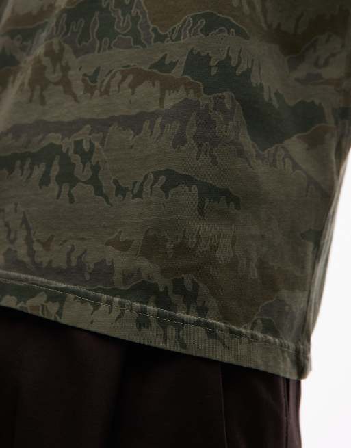PS Paul Smith - T-shirt vede kaki con stampa mimetica, 5 di 5