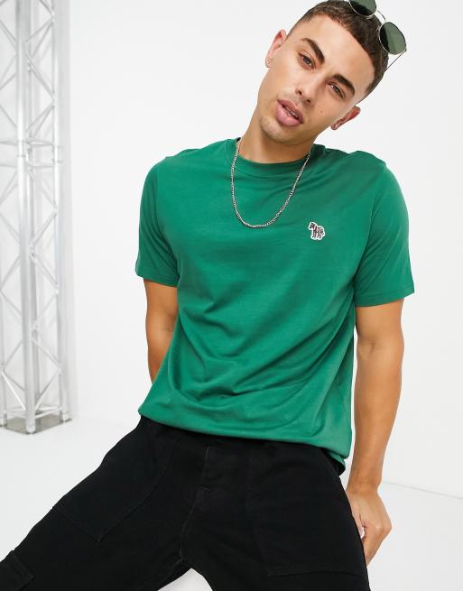 PS Paul Smith - T-shirt verde scuro con logo 